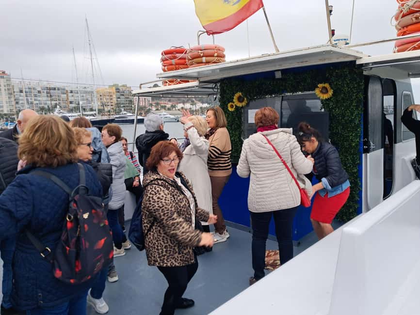 Denia: Cova tallada Catamaran Trip w/ Mussel Tasting & Wine - Onboard Vibe: Music, Timing, and Keeping Expectations Real