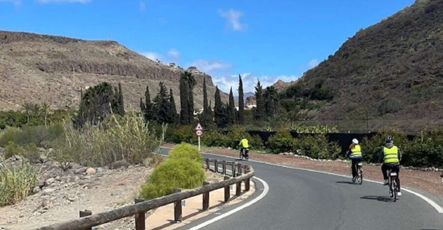E-Bike Mountain Tour in Natural Park +Option Tapas in a Cave - Maspalomas dunes and Parque del Sur, where the sea meets golden sand