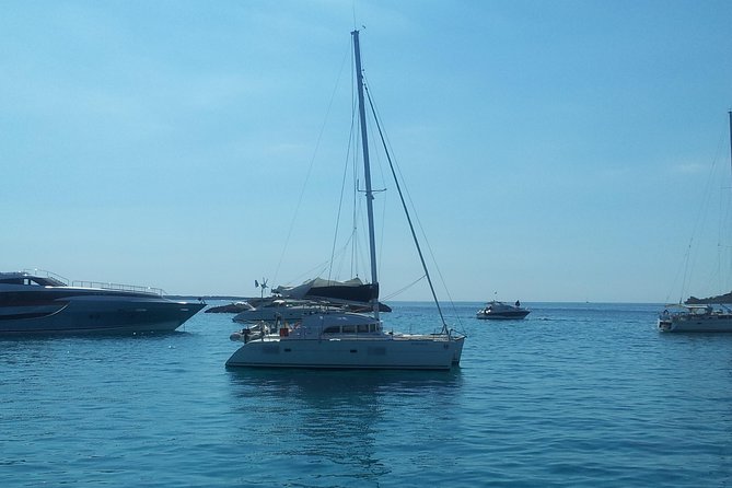 Formentera Day Trip from Ibiza on Private Luxury Catamaran - Meeting at Es Xarcu and getting set up for the day