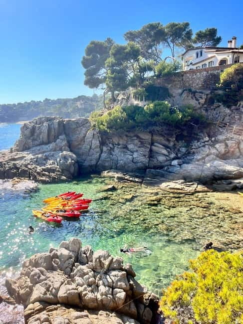 From Barcelona: Costa Brava Kayak & Snorkel Tour with Picnic - Getting Started at Kulas Bar on Passeig de Colom