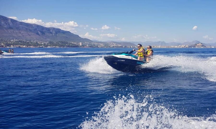 From Dénia/Jávea: Cala Blanca Boat Trip with Jet Ski & Lunch - The Anchor Stop at Cala Blanca: Lunch First, Then Swim and Snorkel
