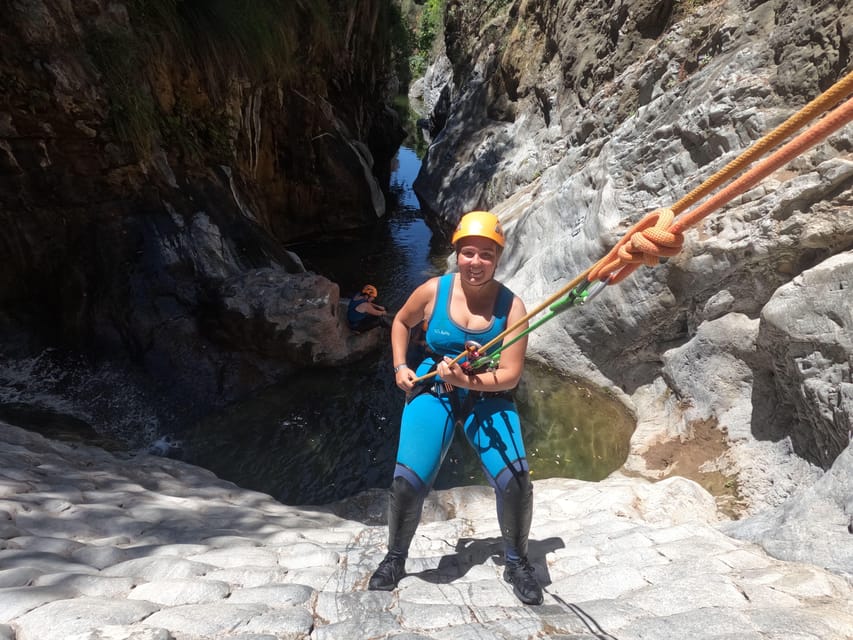 From Estepona: Guadalmina River Guided Canyoning Adventure - Snacks, drinks, and the video-photo souvenirs that make it stick