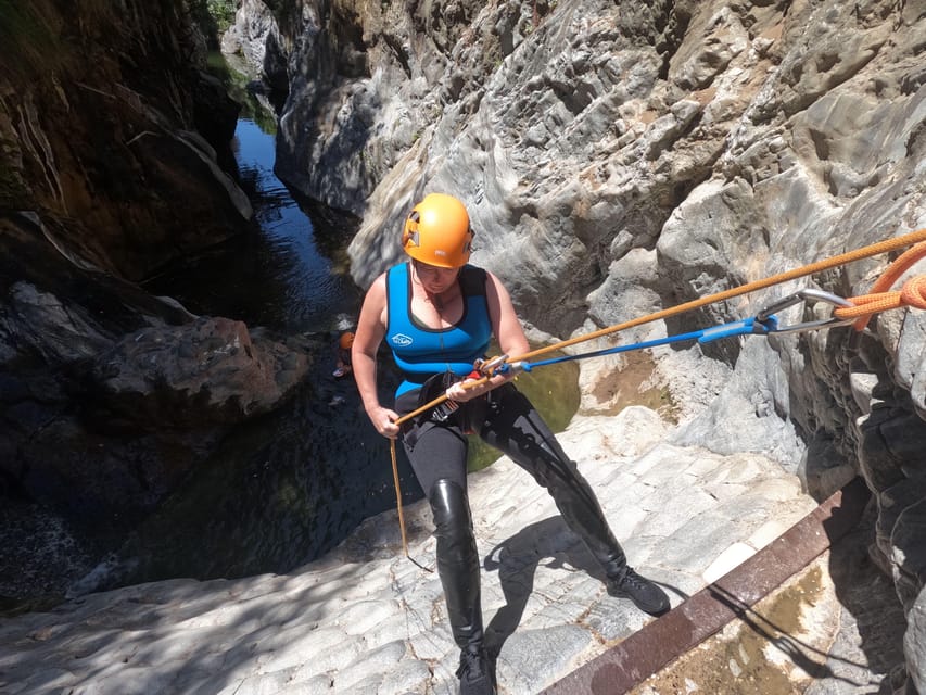 From Estepona: Guadalmina River Guided Canyoning Adventure - From the Parque Torre Leonera parking lot to the first river views