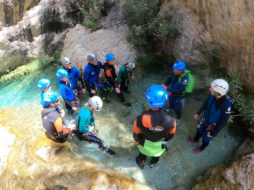 From Granada: Rio Verde Canyoning Tour with Lunch - Waterfall rappels and rope technique, the skill part most people love