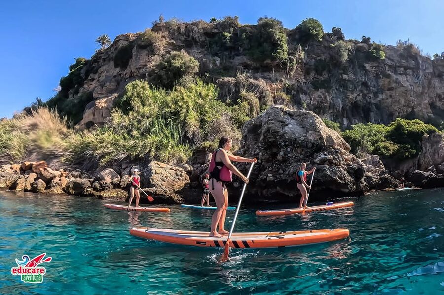 From Nerja: Guided Paddle Surf Cliffs and Maro Waterfall - GoPro photos and videos: the souvenir is handled