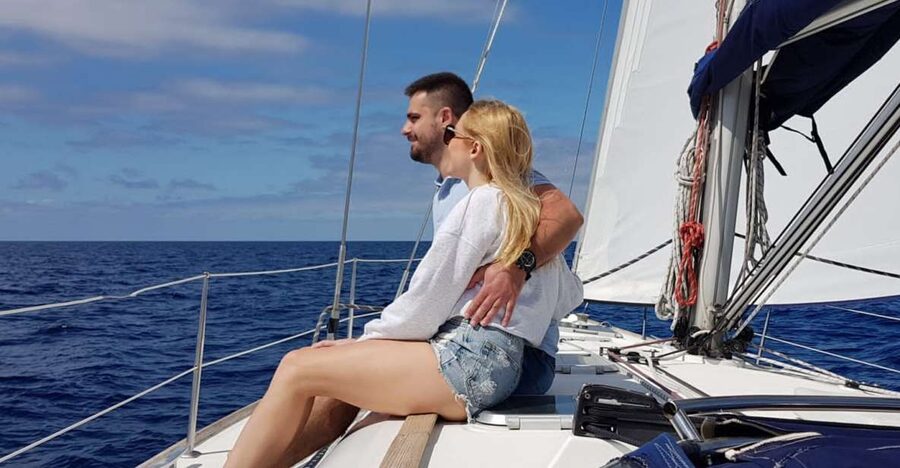 From Puerto de Mogán: Sailboat Trip with Food and Drinks - Why this 8-person sail feels more like a real day at sea