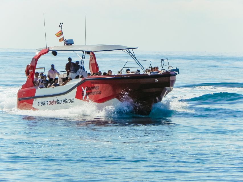 From Salou/Cambrils: Speedboat Tour - The Mediterranean Swim Stop: Snorkels, Life Jackets, and Time to Relax