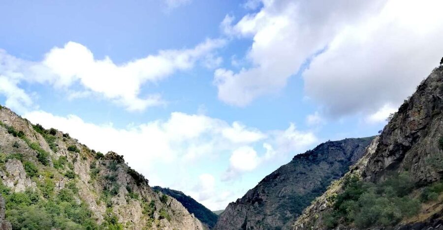 From Santiago: Excursion to Ribeira Sacra and Ourense - The River Sil catamaran: canyons, upstream views, and wine onboard