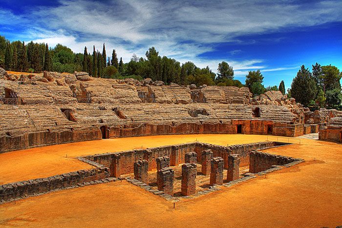 From Seville: Italica Roman City Tour - The Italica Amphitheater: third largest in the world, 25,000 seats