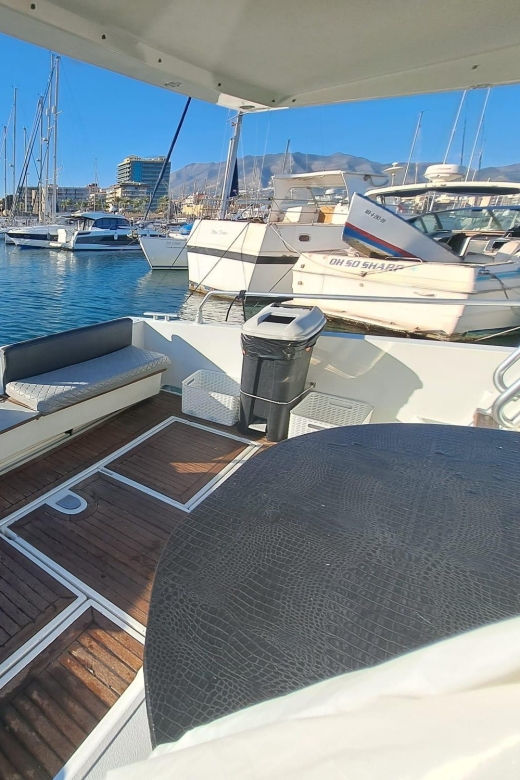 Fuengirola: Dolphin Spotting Tour - On-board comfort: sun deck, shaded indoor area, and your own playlist