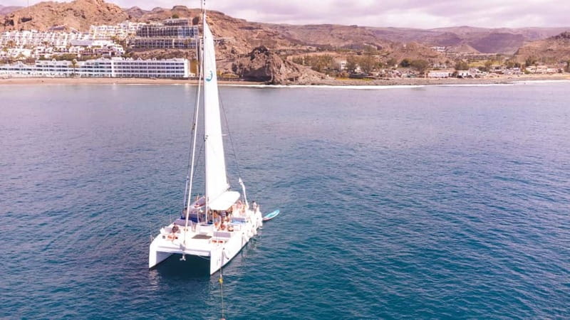 Gran Canaria: Catamaran Tour with Lunch on Pristine Beaches - Playa de Veneguera: where you go from watching to swimming