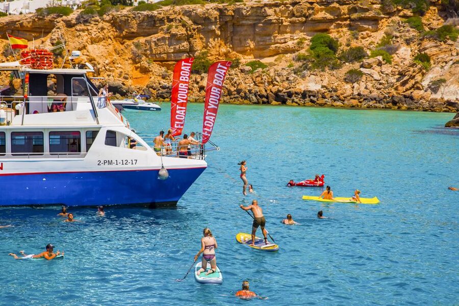 Ibiza: Beach Hopping Cruise w/ Paddleboard, Food, & Drinks - The Good Stuff, in Plain Terms