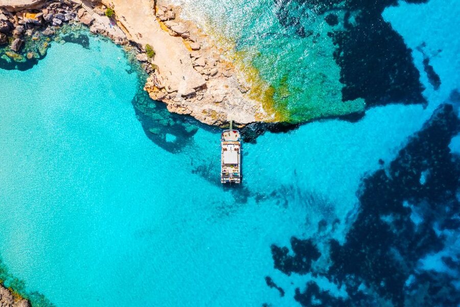 Ibiza: Beach Hopping Cruise w/ Paddleboard, Food, & Drinks - Getting Onboard at Float Your Boat in San Antonio