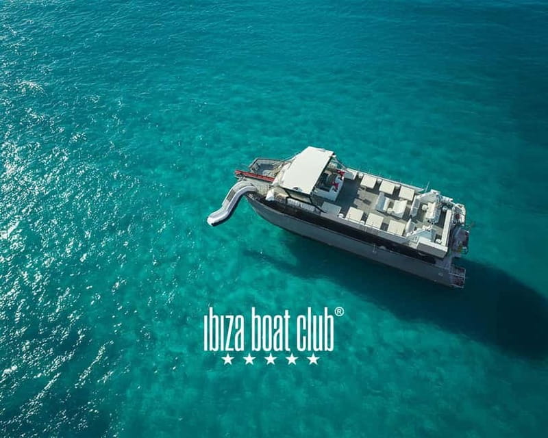Ibiza: Formentera Sunset Boat Part with Drinks and Food - The Value of 100-Person Comfort on a Party Boat Platform