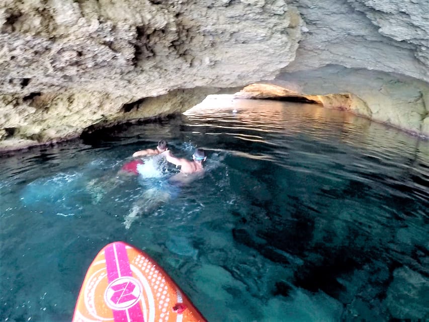 Ibiza: Sea Caves & Coves Snorkeling Paddle Boarding Tour - Cala Comte Stop: Snorkeling, SUP, and Marine Life Viewing