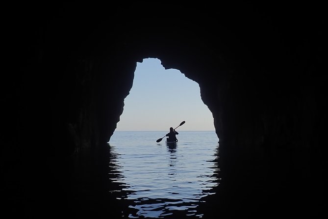 Kayak and snorkel excursion to Cova Tallada - At sea first: the history stop that sets the stage
