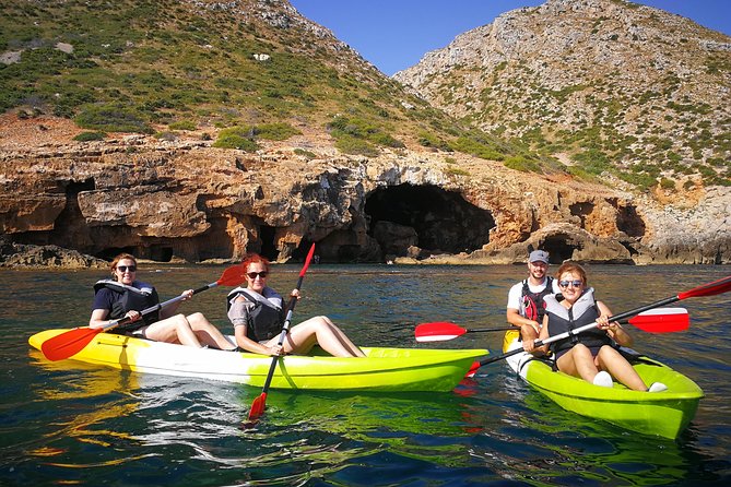 Kayak Dénia "Cova Tallada" + Snorkeling + Speleology - Key highlights you can plan around