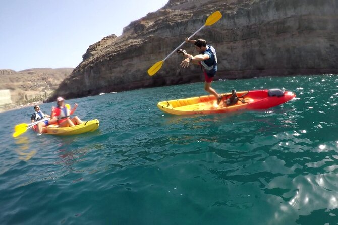 Kayak & Snorkeling Tour in Caves in Mogan - Ocean kayak basics: safe handling without prior experience