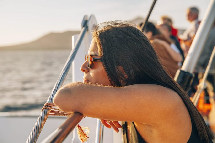 Lanzarote: Dolphin-Watching Sunset Cruise with Transfers - The Sunset Part: Puerto del Carmen Views You Can Actually Enjoy