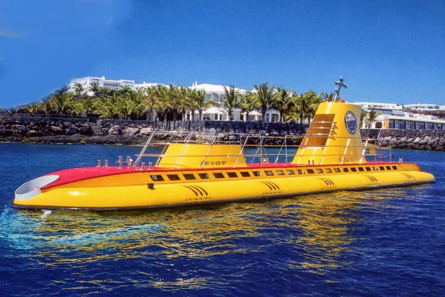 Lanzarote: Real Submarine Dive - Puerto Calero meets the Sub Fun Tres, what you’re signing up for