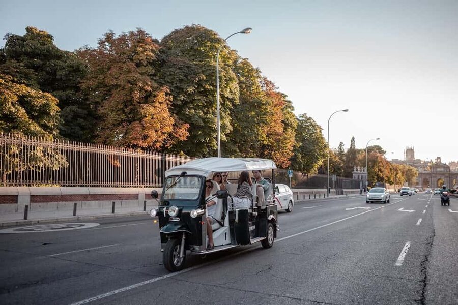 Madrid: Private City Tour by Eco Tuk Tuk - San Jerónimo el Real and the Retiro edge: quiet beauty with less walking