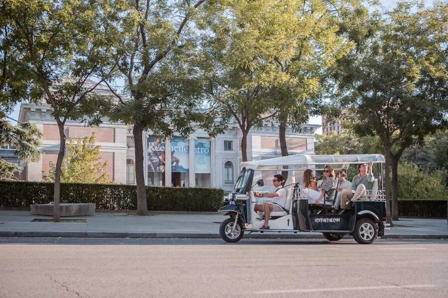 Madrid: Private City Tour by Eco Tuk Tuk - Comfort, rain, and photo stops, what it feels like on the ride