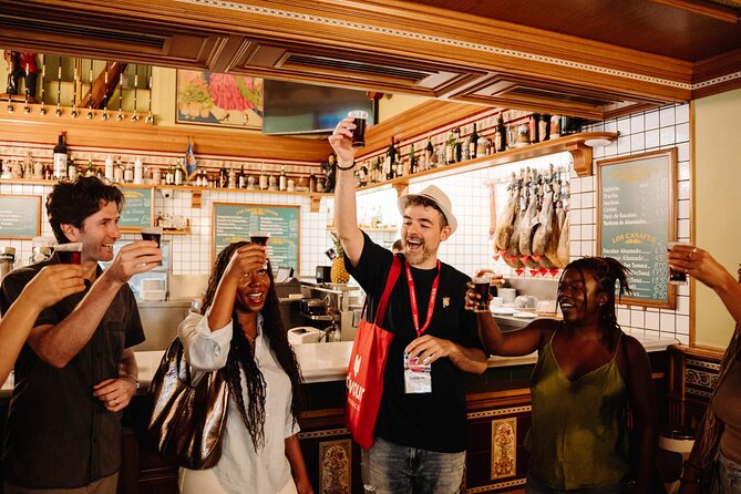 Madrid Tapas & Taverns Small Group Food & History Tour - La Casa del Abuelo Núñez de Arce: garlic shrimp, a 1906 bar classic