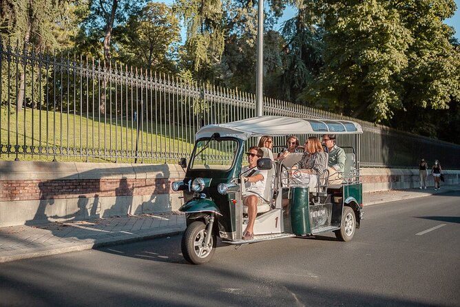 Madrid Welcome Tour with Local Guide in Eco Tuk Tuk Private - Royal Basilica of San Francisco el Grande: dome views and palace-district calm