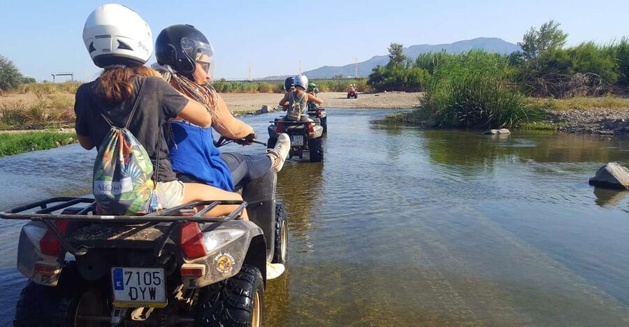 Málaga: Off-Road 2-Seater Quad Tour through Land and River - First Taste of Speed, Asphalt to Get Your Bearings