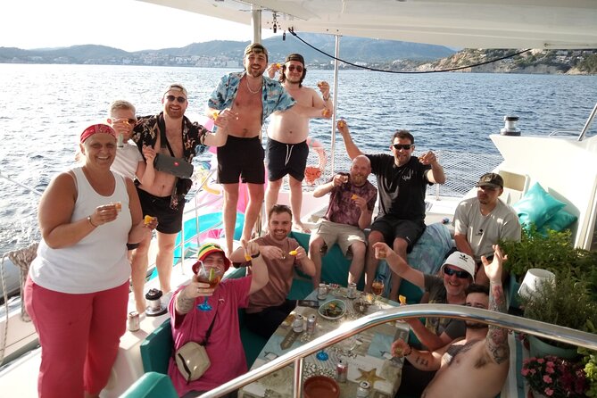 Mallorca Catamaran Small Group Cruise with Tapas 4-hours - The water toys: snorkeling gear, SUP boards, floats, and seascooters