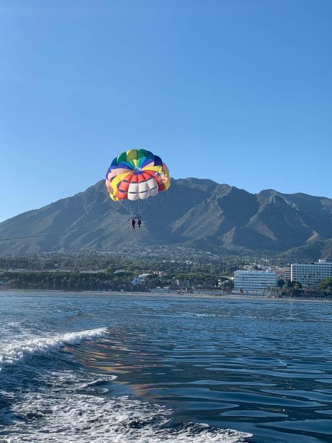Marbella from the heights: Parasailing - Photos and keepsakes: great, but plan for extras