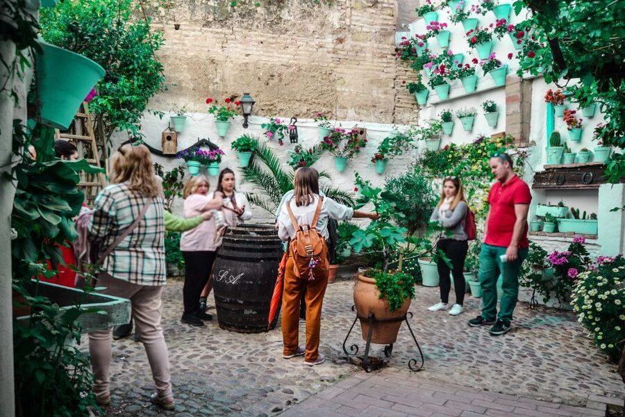 Patios of Cordoba Walking Tour - Meet your guide by the Torre de los Leones