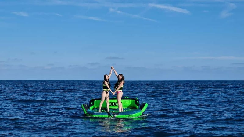 Salou: Private Inflatable Water Sofa Ride - Key things you’ll notice right away