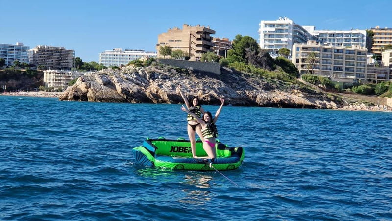 Salou: Private Inflatable Water Sofa Ride - Starting at Jetboard Experience, the setup that matters