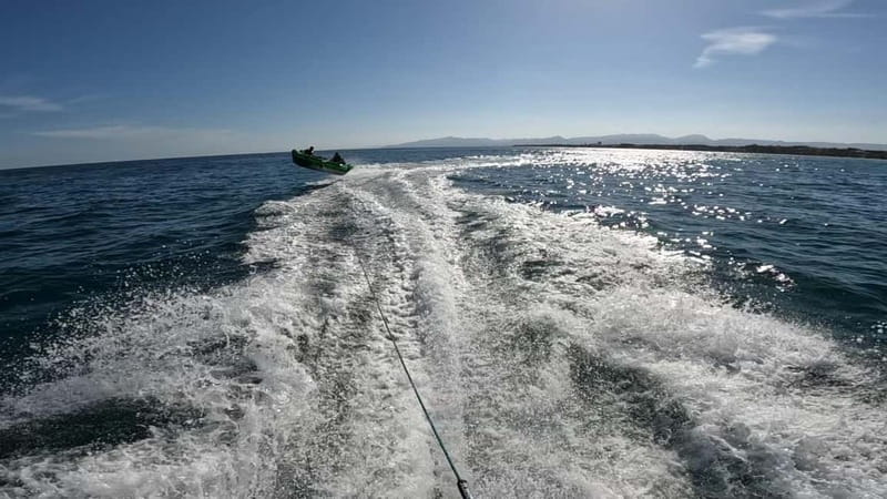 Salou: Private Inflatable Water Sofa Ride - How the ride sequence keeps your adrenaline rolling