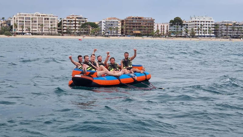 Salou: Private Inflatable Water Sofa Ride - What to bring, and how to get ready without overthinking