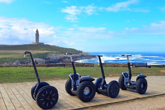 Segway Tour Tower of Hercules - Stop 1, Parque Escultórico da Torre de Hercules: sculptures and sea views on wheels