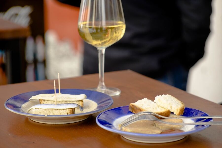 Seville: Tapas Crawl - Starting at Catalina Casa de Comidas y Más, where the night gets going