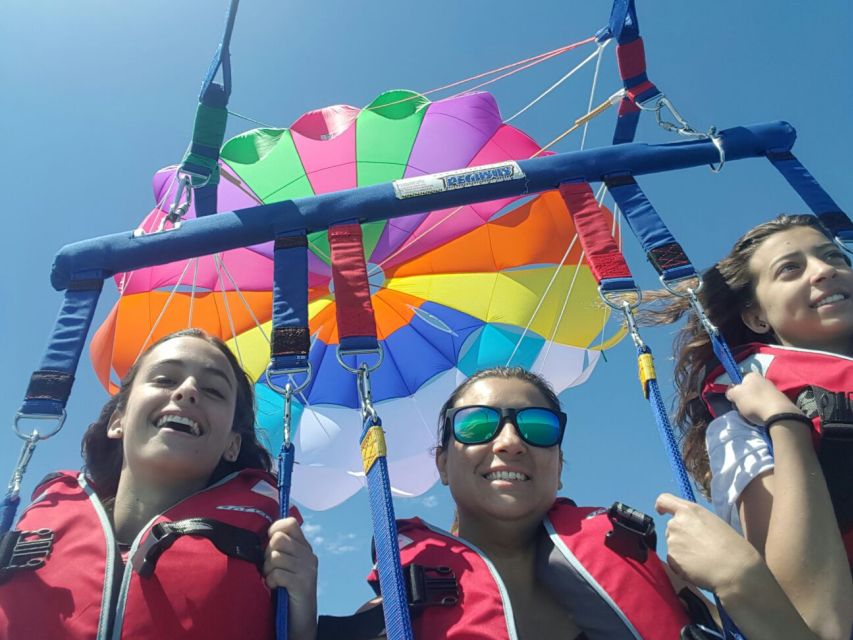 Torrevieja: parasailing experience - The Harness Moment: Where Calm Instructions Meet the Big Jump