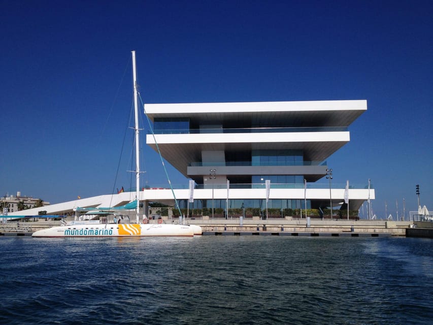 Valencia: Sailing Catamaran Cruise with Valencian Lunch - From Mundo Marino Catamaran to Open Water, What the 3 Hours Look Like