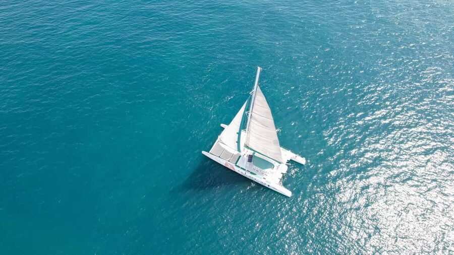 Valencia: Sailing Catamaran with Swimming & Optional DJ - Net Sunbathing and Coastal Views Without the Full-Day Commitment